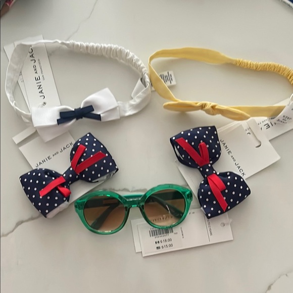 Janie and Jack Other - Janie and Jack Kids' Accessories Set - Green, White, Yellow, Navy